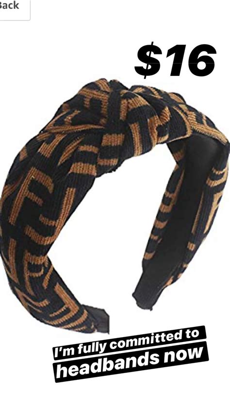 fendi headband dupe|fendi motif headband.